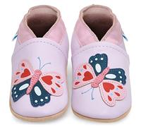 Soft Leather Baby’s Shoes - Newborn Baby’s Leather Booties with Suede Soles - First Steps Shoes - Newborn Baby’s Shoes - Shoes for Baby Boys or Girls. 6-12 Months Farfalle