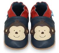 Soft Leather Baby’s Shoes - Newborn Baby’s Leather Booties with Suede Soles - First Steps Shoes - Newborn Baby’s Shoes - Shoes for Baby Boys or Girls. 6-12 Months Scimmia