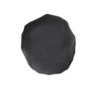Soft Leather Center Console Armrest Box Cover Lid Skin Cover Sticker Trim For Ford For Focus 2015 2016 2017 2018(A black)