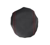 Soft Leather Center Console Armrest Box Cover Lid Skin Cover Sticker Trim For Ford For Focus 2015 2016 2017 2018(A black red line)