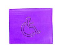 Soft Leather Disabled Badge Holder Wallet Disability Parking Badge Cover Holder by Glamified Disabled Blue Badge Display Holder… (Lilac Purple)