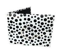 Soft Leather Disabled Badge Holder Wallet Disability Parking Badge Cover Holder by Glamified Disabled Blue Badge Display Holder… (White (Polka Dot))