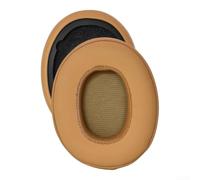 Soft Leather Ear Cushions for Skullcandy Crusher for evo Comfort Fit(Brown) | 35% thicker memory foam, enhanced sound isolation, comfortable for long gaming, wireless compatible