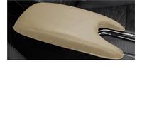 Soft Leather For Cadillac For ATS 2013 2014 2015 2016 2017 2018 2019 Car Center Control Armrest Box Elastic Band Cover CLVCCZTZGW(Beige)