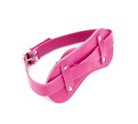 Soft Leather Gag Seal The Mouth Adult Sex Toys Open Mouth Ball Gag Sex Bondage Fetish Toy Female Slave Trainer Ball Ga Pink One Size