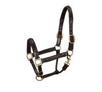 SOFT LEATHER HALTER WITH RESISTANT BUCKLES