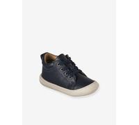 Soft Leather Lace-Up Boots, Designed for First Steps navy blue