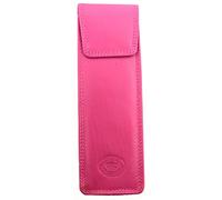 Soft Leather Multicolour Slimline Glasses Spectacle Case in Cerise