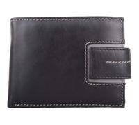 Soft Leather Tri-Fold Money / Credit Card Holder / Wallet VALITA Black One Size