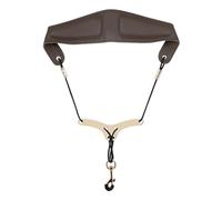 Soft Leathers Adjustable Length Neck Strap Padded Saxophone Neck Strap Harnesses Leathers Saxophone Neck Strap Easy Use