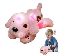 Soft LED Light Up Dog Plush Comfortable and Respectful | LED Squeaky Dog Chew Toy Animal Glow in the Dark and Bright