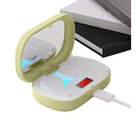 Soft Lens Cleaner - Ultrasonic Quick Cleaning Device, Rechargeable Machine with Five Modes, Intelligent Soaking Container for Gentle Contact Lens Care and Removal of Residues | Tra, Green, Siehe
