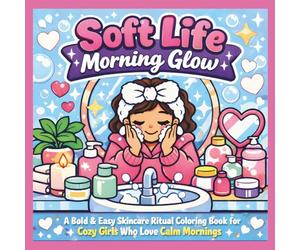 Soft Life Morning Glow Coloring Book: A Bold and Easy Skincare Ritual Coloring Book for Cozy Girls Who Love Calm Mornings (Cozy Coloring Collection)