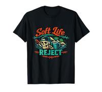 Soft Life Reject Bold Identity Hustle Mindset Line T-Shirt
