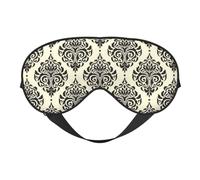 Soft Light Blocking Asian Elephants Print Sleep Mask for Side Sleeper Women Men,Breathable Eye Mask with Adjustable Strap