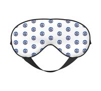Soft Light Blocking Evil Eyes. Print Sleep Mask for Side Sleeper Women Men,Breathable Eye Mask with Adjustable Strap