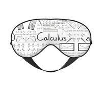Soft Light Blocking Math Geometry G alculus Print Sleep Mask for Side Sleeper Women Men,Breathable Eye Mask with Adjustable Strap