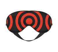 Soft Light Blocking Vector Design Target Print Sleep Mask for Side Sleeper Women Men,Breathable Eye Mask with Adjustable Strap