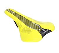 Soft Lightweight Saddle, Microfiber Leather Ultra Light Soft Mountain Bike Cushion for Road Bikes Mountain Bikes (Black) (Red) (Yellow