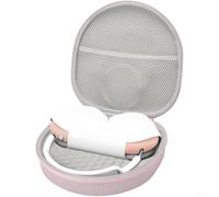 Soft Lined Headphone Bag for AirPods Max 22cm(pink) | Spacious mesh pocket, stores cables adapters, organized accessory storage, ample room inside