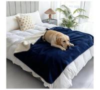 Soft Liquid Pee Proof Pet Blanket for Dog Puppy Cat, Waterproof Dog Blankets for Extra Large Dogs, Sherpa Fleece Puppy Blanket, Protector Cover for Small Medium Large Dogs Cats,Blue 1,20 * 27in