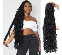 Soft Locs 30 Inch 7 Packs Faux Locs Crochet Hair Whole Beach No Extended Pre-looped Long Locs Synthetic Crochet Braids Hair Extensions for Black Women (30 inch, 7 Packs, 1b)