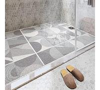 Soft Loofah Shower Mat,Bath Mat Rugs with Drain Holes,Non Slip Large Inside Shower Mat for Older/Kids,Anti Mould,Washable Floor Mats Rugs