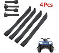 Soft Loop Tie Down Straps, 4-Pack, Heavy-Duty Ratchet Cargo Ties with Abrasion-Resistant Nylon Loops, Scratch-Free Mounting, for ATV UTV Motorcycle Trailering