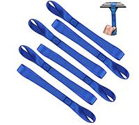 Soft Loop Tie Down Straps - Loops for Securing ATV, UTV, Motorcycles, Scooters, Dirt Bikes, Lawn & Garden Equipment (Blue Soft Loops 12 inch (6pcs))