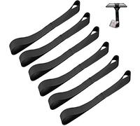 Soft Loop Tie Down Straps - Loops for Securing ATV, UTV, Motorcycles, Scooters, Dirt Bikes, Lawn & Garden Equipment (Black Soft Loops 12 inch (6pcs)