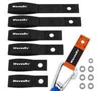 Soft Loops Jet Ski Cleats (7PK) | Loop Straps for Secure Tie Downs, Docking Bumpers, Fenders, Anchoring Line, Bungee Dock Rope & Tie Down Straps | Must-Have PWC Accessories for WaveRunner, Seadoo, ATV
