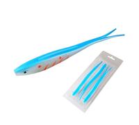 Soft Lure 17.5cm 18g Artificial Swimbait Forked Tail Fishing Lure Elastic Baits Fishing Tackle Accessories Soft Baits