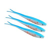 Soft Lure 17.5cm 18g Artificial Swimbait Forked Tail Fishing Lure Elastic Baits Fishing Tackle Accessories Forked Tail Swimbait