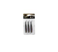 Soft lure Fox Rage Pro Shad 4" SN Pike x 3pcs Noir 10 cm
