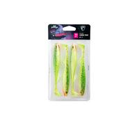Soft lure Fox Rage slick shad ultra UV lemontiger 5" x 4 Yellow 13 cm