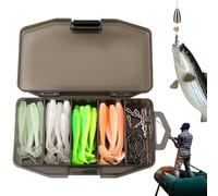 Soft Lures - Realistic Swimming Lure with Trout Hooks, Shovel Tail Lures for Lobina - for Trout and Lobina, Outdoor Sports, Salt and , Man, Crappie, Shad