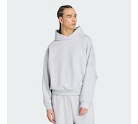 adidas Men's Soft Lux Hoodie Sweatshirt, light grey heather, M