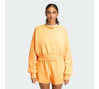 adidas Women's SOFT LUX SWEATSHIRT, Semi Ice Tangerine, M