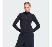 Adidas Soft Lux Slim Full Zip Sweatshirt Black S Woman