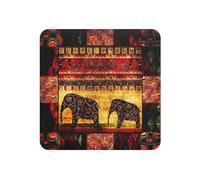 Soft Magnetic African Elephant Patchwork Print Fridge Magnet Decorative Refrigerator Magnet For Kitchen Decor Souvenir Gift