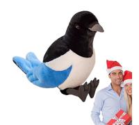 Soft Magpie Realistic Plush Toy - PP Magpie Bird plushs, Cuddly Soft Playtime Companion, Desktop And Bedside Plush Toy, guardians Doll For Children Adults | Birthday Present, Room decos