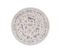 Soft Marine Animal Washable Faux Wool Stain Resistant Rug Rubber Non-Slip Backing for Playroom Bathroom Living Room Bedroom Bedside Beachy Cute Coastal Nautical Nursery Rug (Pink Multi, 5' Round)