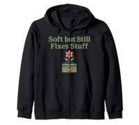 Soft Masculinity Kind Man Mindful Empathy Gentle Strength Zip Hoodie