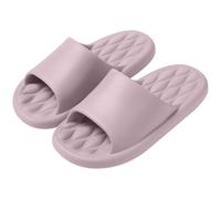 Soft Massage Bath Slippers Cozy Unisex, Shared Comfort for Home, Non Slip Sole, Relaxing Footbed #D Purple