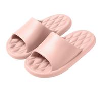 Soft Massage Bath Slippers - Cozy Unisex, Shared Comfort for Home, Non Slip Sole, Relaxing Footbed#M Pink