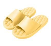 Soft Massage Bath Slippers - Cozy Unisex, Shared Comfort for Home, Non Slip Sole, Relaxing Footbed#M Yellow
