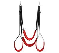 Soft Material Sex Swing Fetish Bandage Love Adult Door Couples Sex Furniture for Swing Hanging Erotic Game Toys Red One Size