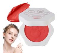 Soft Matte Cream Blush | Double Use Cheek Lip Blush - Natural Blush Cream With Cat Claw Design For Stage Makeup Daily Use Travel Use