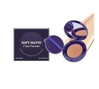 Soft Matte Cream Concealer, Waterproof Moisturizing Hydrating Foundation, Peptide Bounce Moisturizing Age-Defying Makeup, Hydrating Long-Lasting Concealer (A)