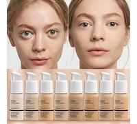 Soft Matte Full Coverage Foundation, Flawless Oil control Make Up Concealer Foundation, Waterproof Long-Lasting Liquid Foundation Brighten Skin for Women Girls Makeup 30ML (08#)